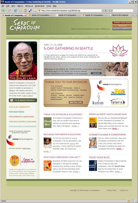 Seeds of Compassion website
